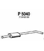 FENNO STEEL - P5040 - Глушитель средний RENAULT MEGANE 1.4 99-